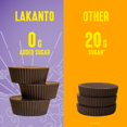 thumbnail image 5 of Lakanto Dark Chocolate Peanut Butter Cups, Vegan, Keto Friendly, 6 Cups, Pack of 2, 5 of 11