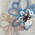 thumbnail image 2 of Selkirk, Edward 26x26 Black Ornate Wood Framed with Double Matting Museum Art Print Titled - Scribbled Floral II, 2 of 4