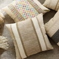 thumbnail image 6 of HonorHut Textured Pillow Cover 2 Pack Modern Fashion Square Cushion Covers Cotton Linen Pillow Covers with Zipper Universal Pillowcase Protector Coffee, 6 of 7