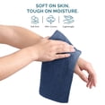 thumbnail image 4 of Casa Platino 12 Piece Wash Coths, 100% Premium Cotton, Soft Washcloths for faces, 13"x13" Washcloths 12 Pack- Navy, 4 of 8