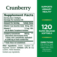 Nature's Bounty Cranberry Pills, Softgels, 4200 Mg, 120 Ct