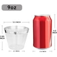 thumbnail image 4 of AllWays Plaza 200pcs Silver Disposable Plastic Cups 9 oz Clear Plastic Cups Old Fashioned Tumblers Silver Rim Cup Disposable Party Cup Elegant Silver Wine Glasses Cocktail Cup, 4 of 14