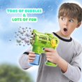 thumbnail image 3 of Juego de 2 pistolas Bubble Guns Haktoys con baterías y solución de recarga, 3 of 6