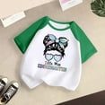 thumbnail image 3 of MEZZALL Kid Baby Girls Cute Round Neck Short Sleeve Print Raglan Sleeve Tee Summer Casual T-Shirt Tshirts Tops, Green, 9-10 Years, 3 of 3