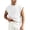 A349-White, variant on Kalauyu Sleeveless Athletic Tank Tops for Men Round Neck Cotton Blend Loose Summer Breathable Solid Color Workout Sleeveless Tees