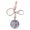 Colored fluorite, variant on Triple Layer Composite Keychain Scratch Proof Natural Stone Glass For Keys And Backpack Decoration