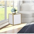 thumbnail image 4 of Home Square Faux Marble Top End Table with Gold Metal Base - Set of 2, 4 of 4
