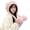 Pink, variant on Women’s Winter Knit Beanie with Faux-Fur Pom, Thick Warm Acrylic Cuffed Skull Cap with Fleece Lining, Cozy Casual Slouchy Toque for Cold-Weather Commuting