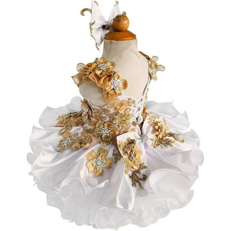 gold 18th birthday dress Vintage Ball Gown Gold Homecoming Dresses 18th Birthday Outfits P1823