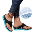 thumbnail image 6 of Flip Flops for Women Dressy Comfortable Walking Summer Sandals Woman Slip On Split Toed Thong Sandal, 6 of 8