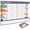 Tibetan Blue Poster, variant on 2026 Yearly Planner Wall Calendar Includes Holiday Markings Annual Goal 10 Sticker Sheets for Home School Use