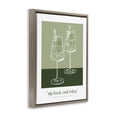 thumbnail image 3 of Stupell Industries Sit Back & Relax Green Brown Framed Floater Canvas Wall Art design by Lettered and Lined, 31 x 25, 3 of 9