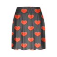 thumbnail image 3 of Plebaso Women's Tennis Skirts Built in Shorts High Waist Heart Print Cute Shorts Athletic Sports Skorts, 3 of 5