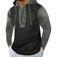 thumbnail image 4 of Vedolay Hoodies Men Lightweight Long Sleeve Sweatshirt Green,2XL, 4 of 4