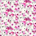 thumbnail image 3 of Challis Rayon Printed Nazly Woven Daisy Floral Dress Fabric (BLACK/FUSCHIA/ORANGE, ByYard), 3 of 3