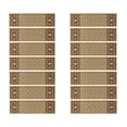 thumbnail image 2 of StepBasic Non-Slip Rubber Backing Resistant Carpet Stair Gripper Set of 14 - Brown Diamond ( 8.5" x 26" ), 2 of 7