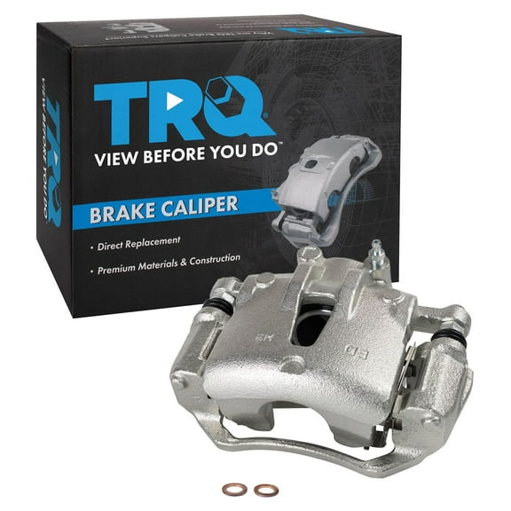 TRQ Front Left Brake Caliper w/Bracket Drivers Side Compatible with 2009-2012 Hyundai Elantra 2010-2013 Kia Forte Forte Koup