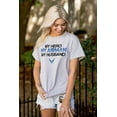 thumbnail image 4 of US Air Force My Hero Airman Husband Women Plus Size Graphic Tee Tees Brisco Brands 4X, 4 of 5