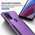 thumbnail image 4 of Compatible for Moto G Stylus 5G Case,Hard Back & Soft TPU Dual Layer Design,Slim Cover,Anti-Scratch Phone Case,Full Body Shockproof Protective for Moto G Stylus 5G 2021 Case (Purple), 4 of 13