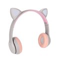 thumbnail image 2 of Écouteurs pour Enfants, Casque à Réduction de Bruit avec Oreilles de Chat, Lumière LED Colorée, Rétractable pour l'École, 2 of 8