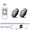 2 lights of 1 set, variant on Remote Control RGB LED Strobe Light Wireless Rechargeable Footwell Lights Exterior Interior Decorative for SUV Truck Motorcycle