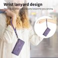 thumbnail image 4 of Mantto Case for Motorola Edge (2024), Zipper Wallet Card Holder Flip Stand Premium Leather Case with Removable Wristlet Strap, RFID Blocking Magnetic Closure Case for Motorola Edge (2024),Purple, 4 of 11