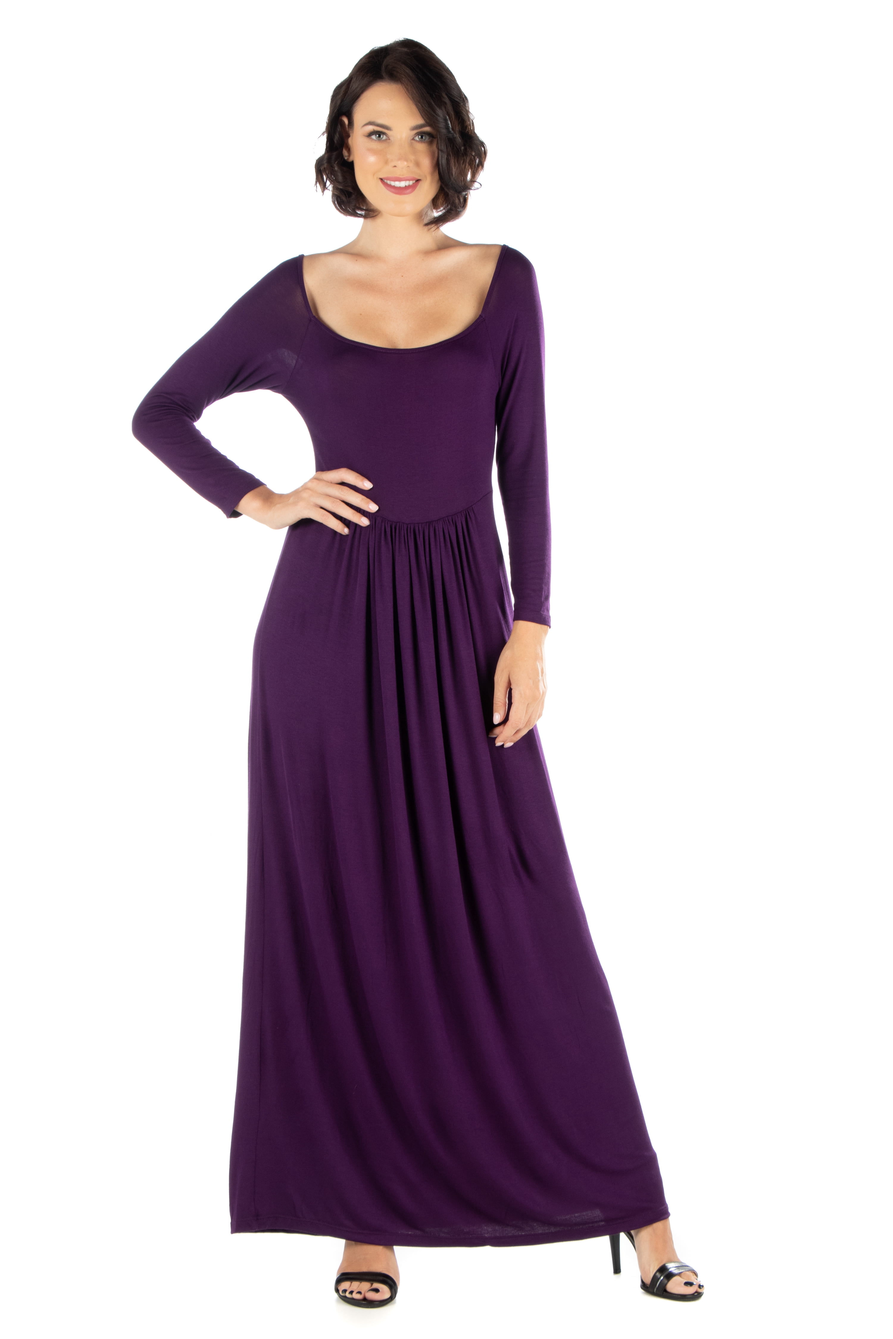 Long Sleeve Maxi Dress - Walmart 