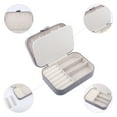 thumbnail image 4 of Unique Bargains Portable Velvet Jewelry Box Organizer Light Gray, 4 of 7