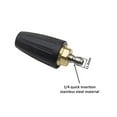 thumbnail image 3 of 4000 PSI Pressure Washer Rotating Turbo Nozzle Quick Connector Nozzle 7 Color 1/4 Union Nozzle Ceramic Core Copper Shell Nozzle, 3 of 6
