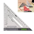 thumbnail image 4 of Escuadra de Viga de Aleacio de Aluminio, Nivel de Fácil Lectura Con Imanes Integros, Escuadra de Carpinero Profesional, Escuadra Triangular de 7 Pulgadas, 4 of 7
