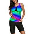 thumbnail image 1 of Women Tankini Swimsuit Tummy Control Top With Shorts Two Piece Bathing Suit, 1 of 6