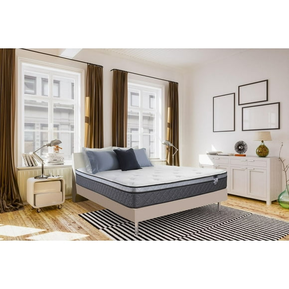 Springwall CHELSEA 9" Medium Plush Euro Top Pocket Coil Mattress in a box
