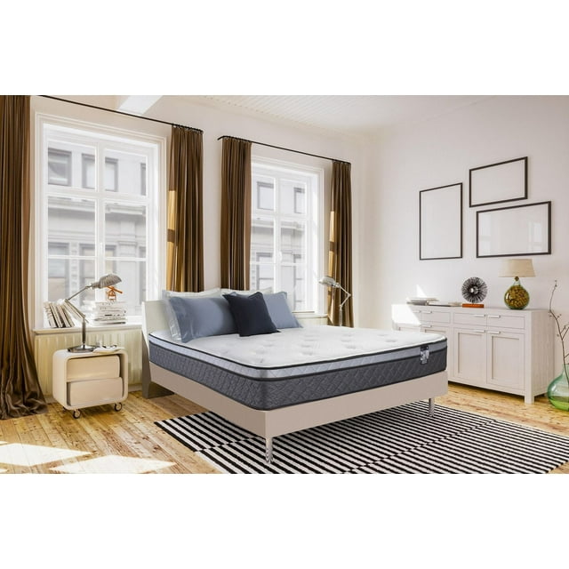 Springwall CHELSEA 9" Medium Plush Euro Top Pocket Coil Mattress in a box
