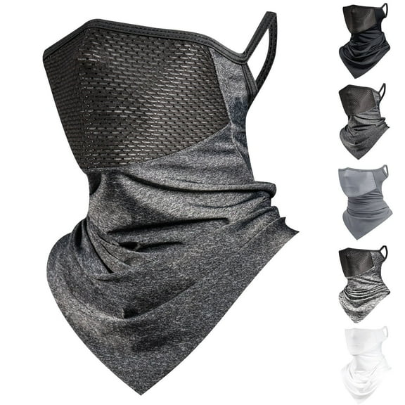 SGFCWSX Men Winter Cycling Face Mask,Windproof Fleece Thick Knit Winter Cap Dark Gray Free Size