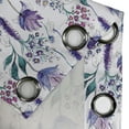 thumbnail image 5 of Ambesonne Floral Grommet Curtain, Botany Plants Watercolor, 50" x 63", Lavender Plum Jade Green, 5 of 6