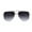 Gold White Smoke, variant on Mens Large Double Bridge Racer Rectangle Sunglasses Gold White Smoke