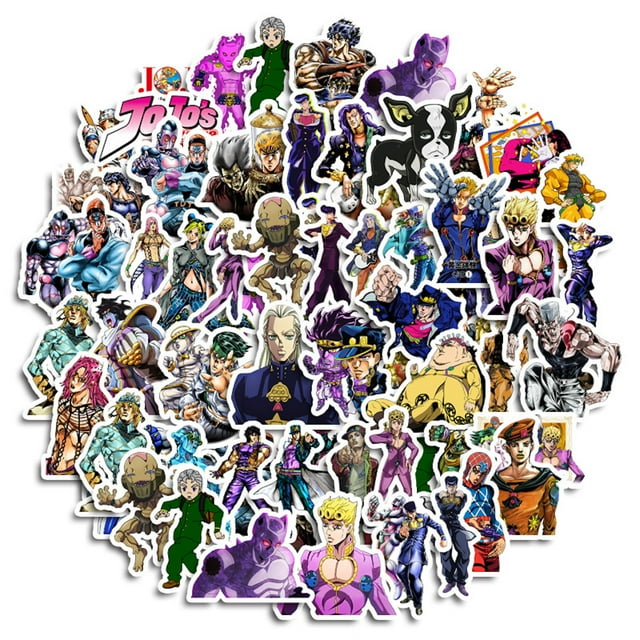 Pegatinas Jojos Bizarras Adventures Anime Waterproof (50 unidades)