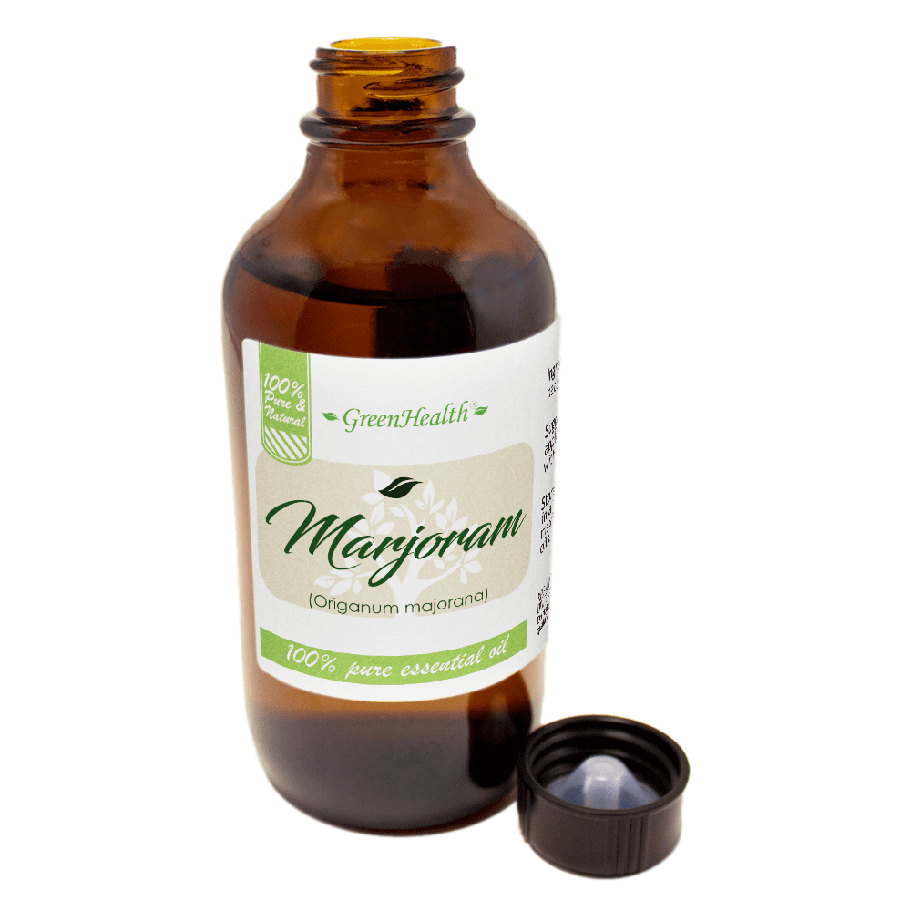 Marjoram Essential Oil - 4 fl oz - Amber Glass Bottle w/ Cap