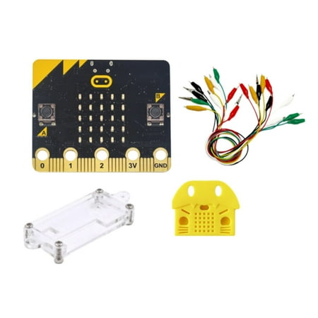 

Chamat BBC :Bit Go Start Kit with Protective Case Alligator Clips Test Lead Set Programmable Learning Development Board