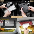 thumbnail image 7 of OTOSTAR Bling Bling Car Sun Visor Tissue Box Mask Holder, Pure Handmade Crystal Auto Napkin Box Holder PU Leather Backseat Paper Towel Box with 1 Tissue Refill (Red), 7 of 7