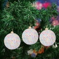 thumbnail image 5 of geerera 3-Piece Macaron Christmas Balls, 3 Inch Candy Color Ornaments, Foam Tree Hanging Decor, for Xmas Tree Trimming, Home Party Supplies, Festive Displays, 5 of 6