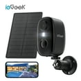 thumbnail image 1 of ieGeek Solar Security Camera Outdoor Wireless WiFi, 2K Color Night Vision, Waterproof, Surveillance Camera with AI Detection, Work with Alexa, 1 of 11