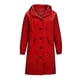 thumbnail image 5 of Chaquetas Para Mujer Prendas de Abrigo Color Sólido Bolsillo Con Botones Recreativo Con Capucha Manga Larga Abrigo Rompevientos Tops Odeerbi  ODB132371, 5 of 5