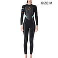 thumbnail image 1 of Maillot de Bain 3MM Multicolore Col Rond une Pièce Manches Longues Snorkeling Élastique Réglable Ensemble Rond Élastique Vêtements de Bain Noir m, 1 of 7