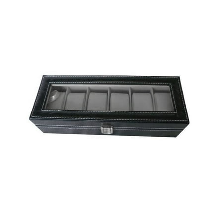 2017 New 6 Grid Slots Wrist Watches Gift Case Jewelry Display Boxes Storage Holder
