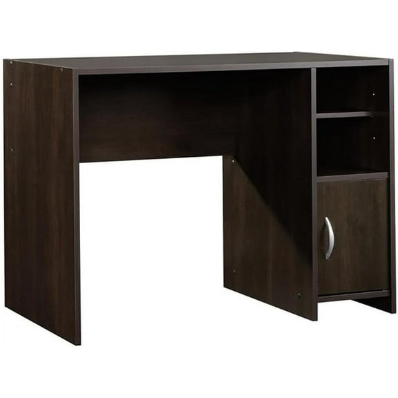 Pemberly Row Small Space Writing Desk/Computer Desk in Cinnamon Cherry