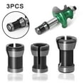 thumbnail image 1 of 3Pcs Woodworking Milling Cutter Chuck Router Bit Extension Collet Chuck Rod Trim Machine 6/ 6.35/ 8Mm Chuck Conversion Sleeve, 1 of 6