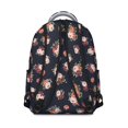 thumbnail image 3 of Pioneer Flower Floral Print Pattern Backpack for School, Cute School Bag with Adjustable Shoulder Straps and Padded Back, 15.3"x11"x7.1", 3 of 5
