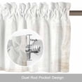 thumbnail image 6 of Farm Animals Valance Curtain for Windows Cow Pig Chickens Country White Brown Distressed Rod Pocket Curtain Valances Short Window Treatments Panels for Kitchen Bathroom Laundry Basement 56 x 16 Inch, 6 of 9