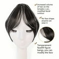 thumbnail image 6 of Clip In Fringe - Hairpieces Extension for Women, Daily Wear, Adjustable Bangs, Natural Look, Lightweight, Easy Clip-In, Forehead-Covering, Party Hair, Wedding Hair, Trendy Style, Hair Accessories, 6 of 9